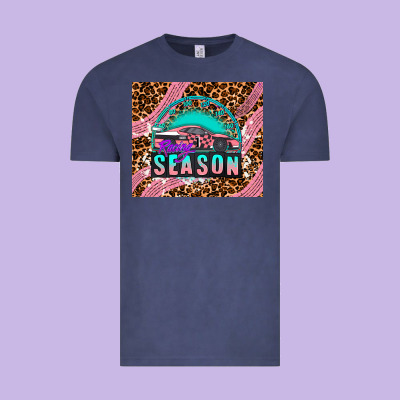Pink Racing Car Vintage Tee Designed By Adodesignshop