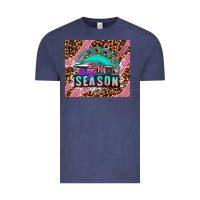 Vintage Denim pink racing car Vintage Tee - AdoDesignShop