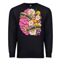 Black your anxiety is a lying bitch Premium Sweatshirt - MaliasSmallBusiness