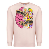 Pale Pink your anxiety is a lying bitch Premium Sweatshirt - MaliasSmallBusiness