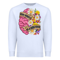 White your anxiety is a lying bitch Premium Sweatshirt - MaliasSmallBusiness