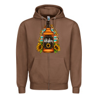 Chestnut whiskey bottle Zipper Hoodie - Jasminsmagicworld