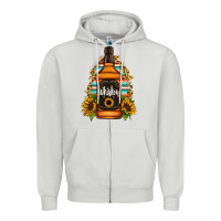 Dove Grey whiskey bottle Zipper Hoodie - Jasminsmagicworld
