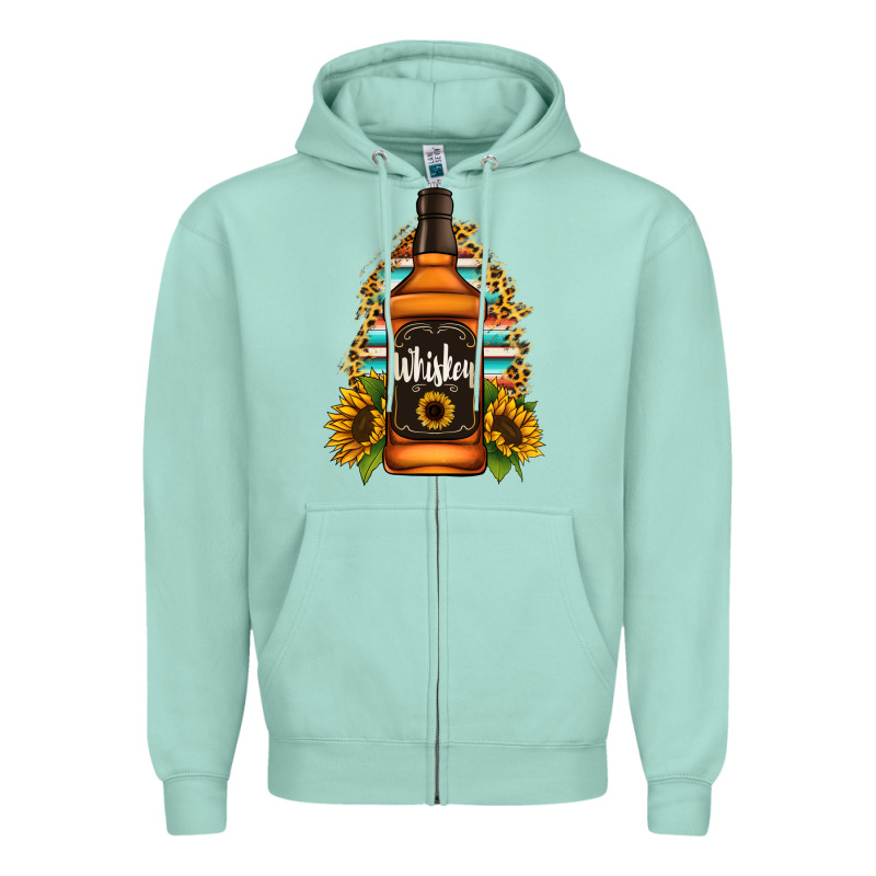 Whiskey Bottle Zipper Hoodie by Jasminsmagicworld | Teevron