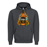 Smoke whiskey bottle Zipper Hoodie - Jasminsmagicworld