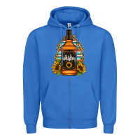 True Royal whiskey bottle Zipper Hoodie - Jasminsmagicworld