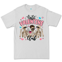 Dove Grey anti valentine club Premium Tee - MaliasSmallBusiness