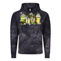 Cloud Black daisy coffee cups Vintage Hoodie - Zillion Design Studio