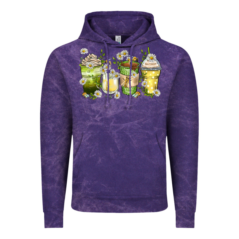 Daisy Coffee Cups Vintage Hoodie by Zillion Design Studio | Teevron