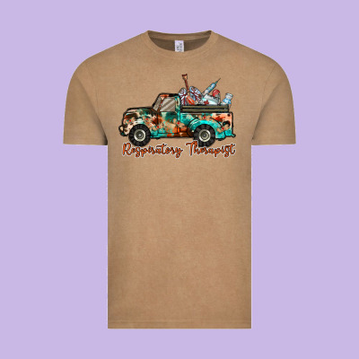 Respiratory Therapist Truck Vintage Tee Designed By Racoondesign