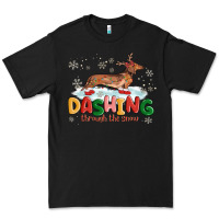 Black dachshund through the snow Premium Tee - MaliasSmallBusiness