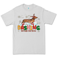 Dove Grey dachshund through the snow Premium Tee - MaliasSmallBusiness