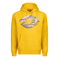 Lemon baseball lips Premium Hoodie - AdoDesignShop