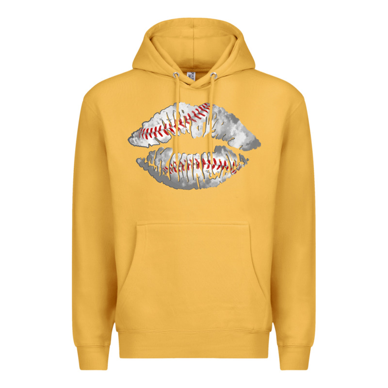 Baseball Lips Premium Hoodie by AdoDesignShop | Teevron