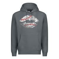 Rock baseball lips Premium Hoodie - AdoDesignShop