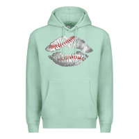 Seafoam baseball lips Premium Hoodie - AdoDesignShop