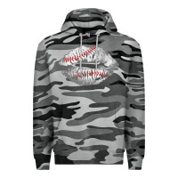 Slate Camo baseball lips Premium Hoodie - AdoDesignShop