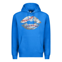 True Royal baseball lips Premium Hoodie - AdoDesignShop
