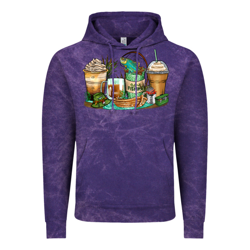 Fishing Coffee Cups Vintage Hoodie by Zillion Design Studio | Teevron