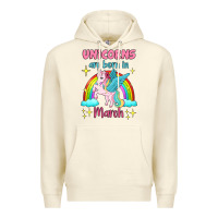 Sandshell unicorns are born in march Premium Hoodie - Jasminsmagicworld