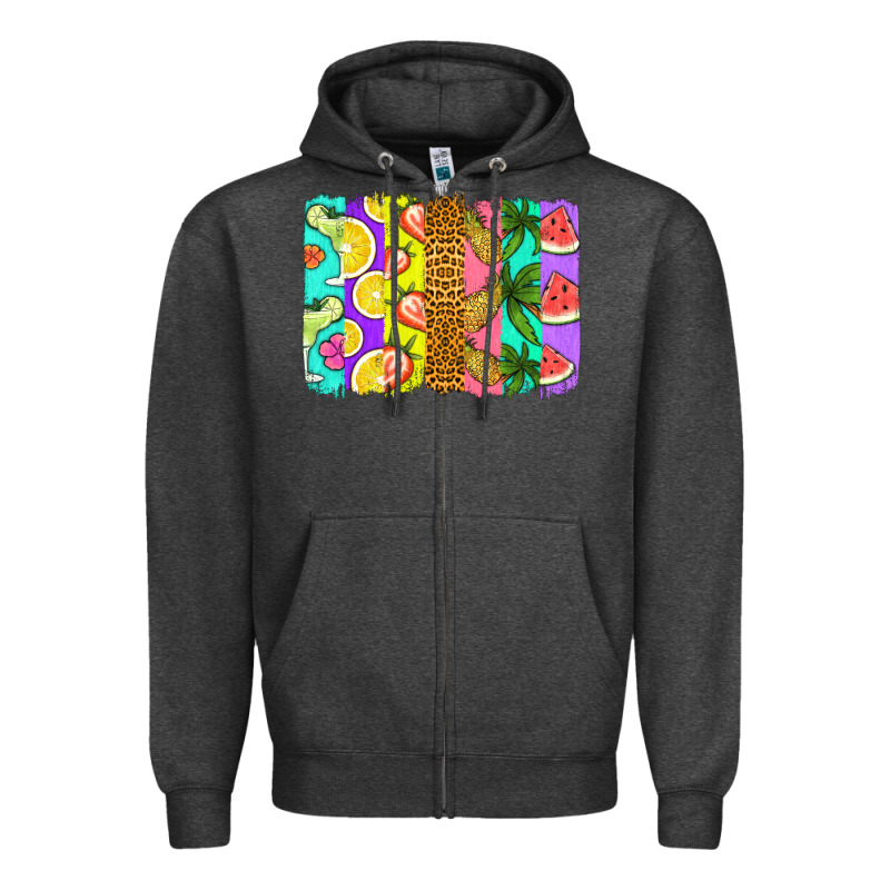 Summer Brushstroke Zipper Hoodie by Jasminsmagicworld | Teevron