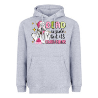 Heather Grey dead inside but it's christmas Heavyweight Hoodie - MaliasSmallBusiness