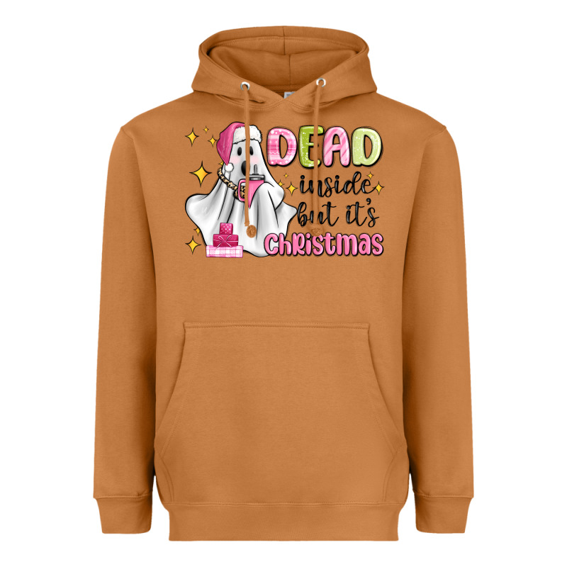 Dead Inside But It's Christmas Heavyweight Hoodie by MaliasSmallBusiness | Teevron