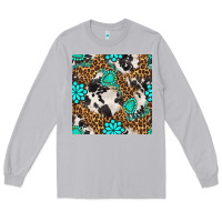 Moon Dust western turquoise seamless pattern Long Sleeve Tee - BundleAndBundleShop