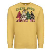 Antique Gold rocking around the christmas tree Premium Sweatshirt - MaliasSmallBusiness