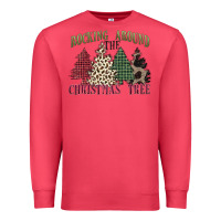 Cardinal rocking around the christmas tree Premium Sweatshirt - MaliasSmallBusiness