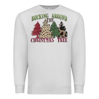 Dove Grey rocking around the christmas tree Premium Sweatshirt - MaliasSmallBusiness
