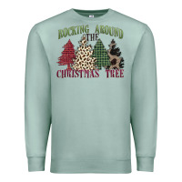 Seafoam rocking around the christmas tree Premium Sweatshirt - MaliasSmallBusiness
