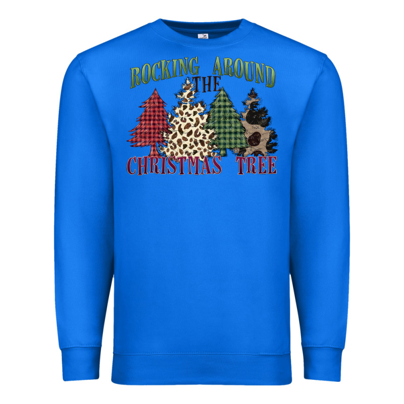 Rocking Around The Christmas Tree Premium Sweatshirt by MaliasSmallBusiness | Teevron