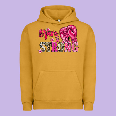 Brave And Strong Urban Hoodie Designed By Nancycooperartshop