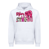 White brave and strong Urban Hoodie - NancyCooperArtShop