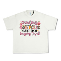 Pistachio sometimes i just have to let god fix it Urban Heavy Tee - JahusDesignShop