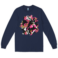 Navy valentine's day cow patches Long Sleeve Tee - AdoDesignShop