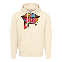 Sandshell summer vibes lips Zipper Hoodie - Jasminsmagicworld
