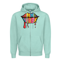 Seafoam summer vibes lips Zipper Hoodie - Jasminsmagicworld