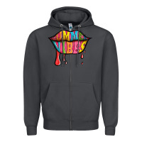 Smoke summer vibes lips Zipper Hoodie - Jasminsmagicworld