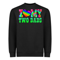 Black i love my two dads Heavyweight Sweatshirt - HRA Design Shop