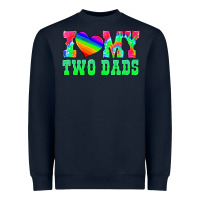 Navy i love my two dads Heavyweight Sweatshirt - HRA Design Shop