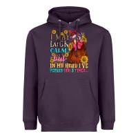 Plum i may look calm but in my head i pecked you three Heavyweight Hoodie - NancyCooperArtShop