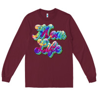 Burgundy mom life Long Sleeve Tee - JahusDesignShop