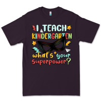 Plum i teach kindergarten whats your superpower Premium Tee - MaliasSmallBusiness