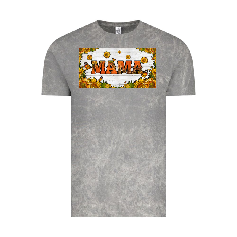Sunflowers And Butterflies Mama License Plate Vintage Tee by HRA Design Shop | Teevron