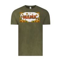 Vintage Olive sunflowers and butterflies mama license plate Vintage Tee - HRA Design Shop