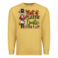 Antique Gold not player i just crush a lot nutcracker Premium Sweatshirt - MaliasSmallBusiness