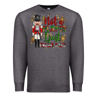 Charcoal Heather not player i just crush a lot nutcracker Premium Sweatshirt - MaliasSmallBusiness