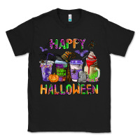 Black happy halloween coffee cups Classic Tee - AdoDesignShop